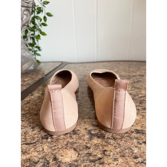 Lucky Brand Destrien2 Leather Ballet Flats 7M Blush Nude‎ Beige Quiet Luxury - Picture 4 of 11